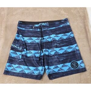 Da hui Board Shorts Men Size 42 Blue hawaii Swim Surf 9" Drawstrings EUC‎